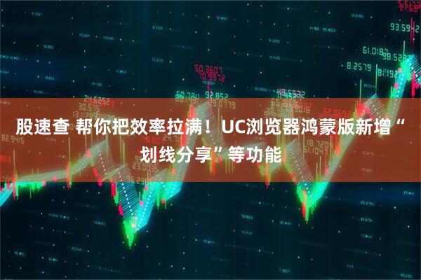 股速查 帮你把效率拉满！UC浏览器鸿蒙版新增“划线分享”等功能